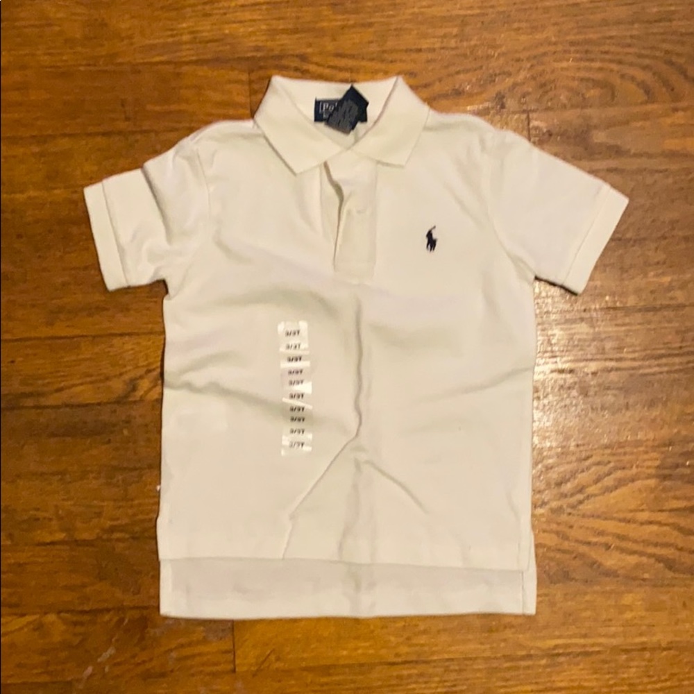 Brand NEW Polo Ralph Lauren white shirt 3T